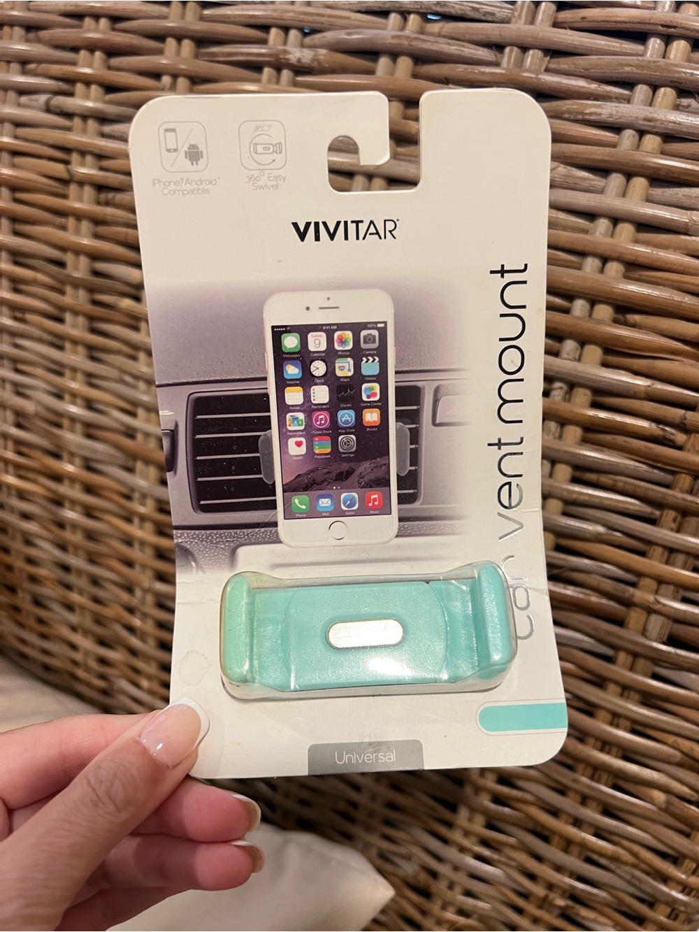 Vivitar Mint Green Universal Car Vent Phone Mount